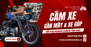 Motorcycle repair and service advertisement.